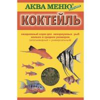 Аква Меню Коктейль 2 в 1 корм для аквариумных рыб