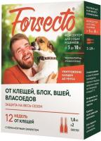 Астрафарм Forsecto капли для собак и щенков от 5 до 10 кг, от блох и клещей