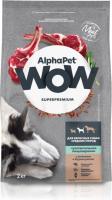 AlphaPet WOW сухой корм для собак средних пород, с чувствительным пищеварением, с ягненком и бурым рисом