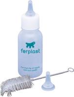 Ferplast Бутылка для вскармливания с соской и ершиком маленькая поилка для собак пластик белый