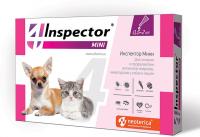 Inspector Mini капли для кошек и собак 0,5-2 кг, от внешних и внутренних паразитов
