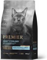 Premier корм для стерилизованных кошек, лосось с индейкой