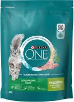 Сухой корм Purina ONE® полнорационный для взрослых кошек, живущих в домашних условиях, с высоким содержанием индейки