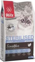 Blitz Adult Cat Sterilised Sensitive сухой корм для стерилизованных кошек и кастрированных котов