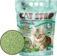 Cat Step Tofu Green Tea наполнитель для кошек комкующийся растительный