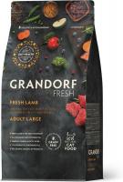 Grandorf Fresh корм для кошек крупных пород, беззерновой, с живыми пробиотиками, свежее мясо ягненка с бататом