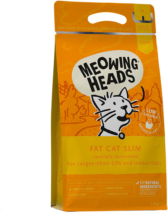 Barking Heads сухой корм для взрослых кошек всех пород, контроль веса с курицей и лососем худеющий толстячок