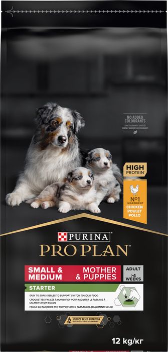 Сухой корм Pro Plan® Starter для щенков мелких и средних пород, с высоким содержанием курицы, Пакет