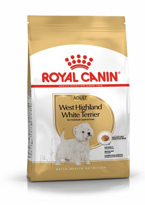 Royal Canin West Highland White Terrier сухой корм для собак породы вест-хайленд-уайт-терьер от 10 месяцев