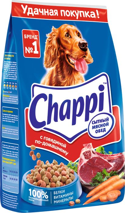 Chappi Говядина по-домашнему сухой корм для собак