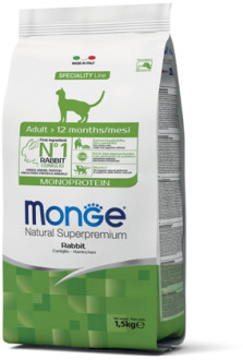 Monge Cat Monoprotein Adult Rabbit сухой корм для взрослых кошек с кроликом