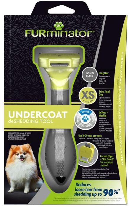 FURminator XS фурминатор для собак миниатюрных пород, с длинной шерстью