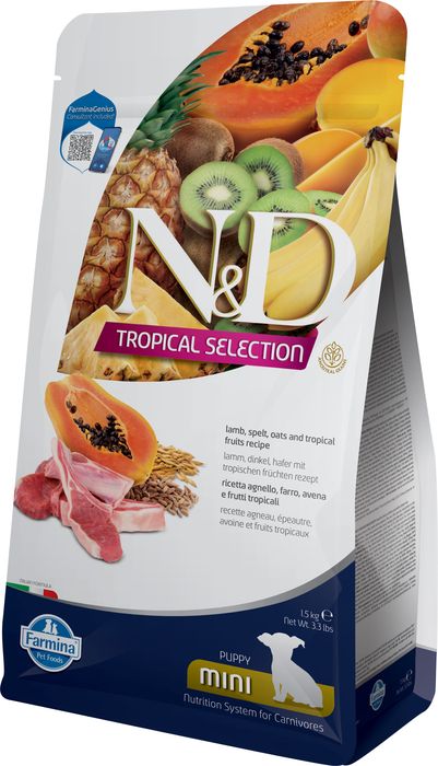 Farmina N&D Tropical Selection корм для щенков малых пород, с ягненком