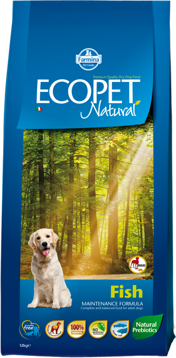 Farmina Ecopet Natural корм для взрослых собак всех пород, рыба