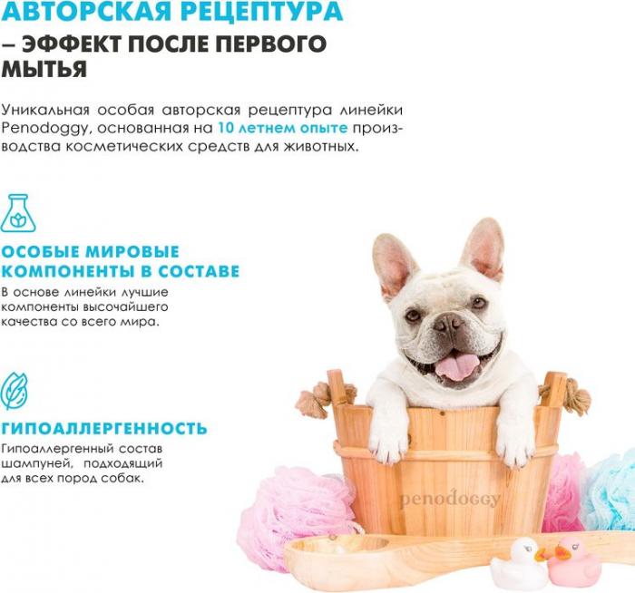 Penodoggy шампунь для собак и кошек, для ежедневного использования, гипоаллергенный