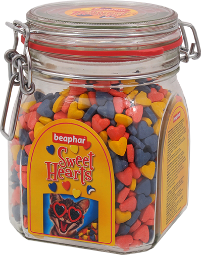 Beaphar Sweet Hearts витамины для взрослых кошек и котят со вкусом курицы