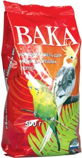 Вака корм для малых и средних попугаев