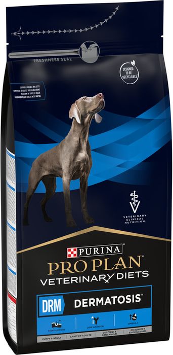 Сухой корм для щенков и взрослых собак диетический Pro Plan® Veterinary Diets для поддержания здоровья кожи при дерматозах и выпадении шерсти, Пакет