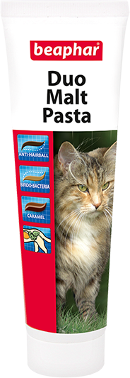 Beaphar Duo Malt Paste паста для вывода шерсти из кишечника у кошек (двойное действие)