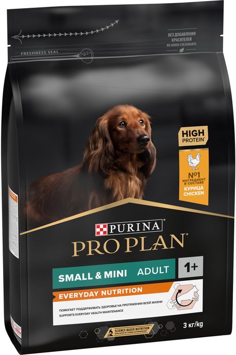 Сухой корм Pro Plan® Everyday Nutrition для взрослых собак мелких и карликовых пород, с высоким содержанием курицы