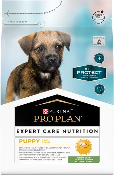 Сухой корм Pro Plan® Acti Protect, для щенков мелких и карликовых пород с чувствительным пищеварением, с высоким содержанием ягненка, Пакет