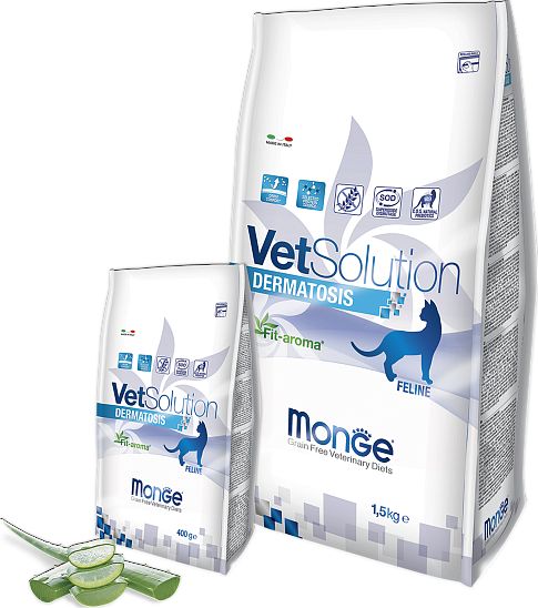 Monge VetSolution Cat Dermatosis диета лечебный корм для кошек Дерматозис