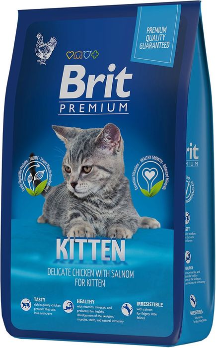Brit Premium сухой корм для котят, с курицей