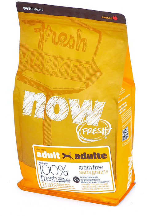 NOW Fresh сухой корм для взрослых собак всех пород, беззерновой, индейка, утка и овощи