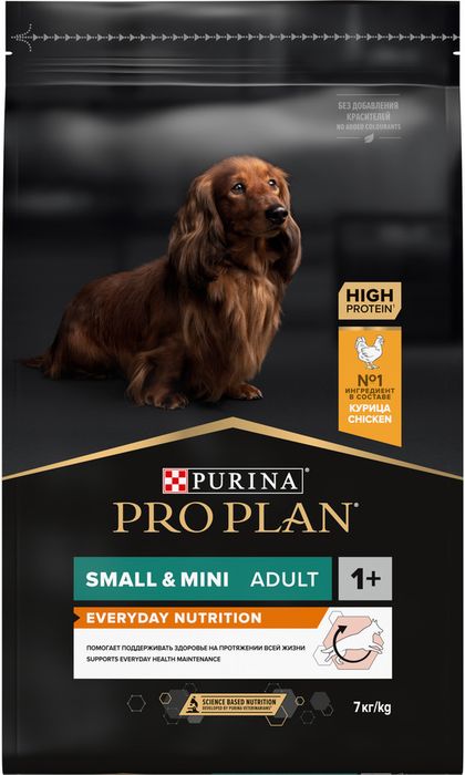 Сухой корм Pro Plan® Everyday Nutrition для взрослых собак мелких и карликовых пород, с высоким содержанием курицы