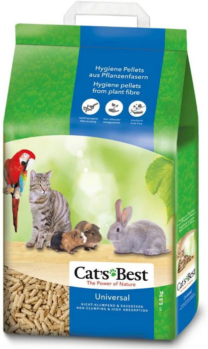 Cat\'s Best Universal наполнитель древесный впитывающий