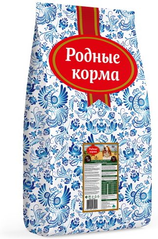 Родные Корма корм для взрослых собак всех пород, ягненок и рис