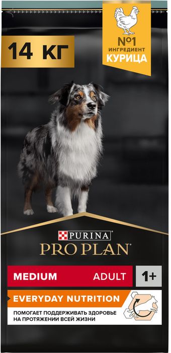 Сухой корм Pro Plan® Everyday Nutrition для взрослых собак средних пород, с высоким содержанием курицы