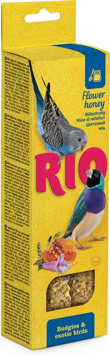 РИО Rio лакомство палочки с медом для волнистых попугайчиков и экзотических птиц
