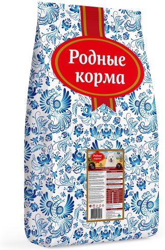 Родные Корма корм для взрослых собак всех пород, говядина