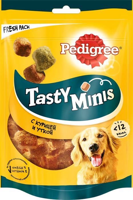 Pedigree Tasty Bites лакомство для собак ароматные кусочки с курицей
