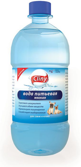 Cliny вода питьевая для собак и кошек, мягкая
