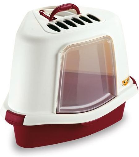 Stefanplast Туалет для кошек "Felix PLUS" закрытый угловой+совок+фильтр 40*56*40см