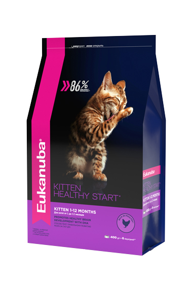 Eukanuba сухой корм для котят всех пород, домашняя птица