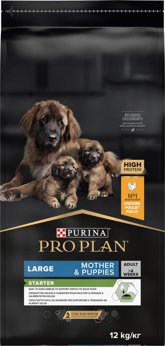 Сухой корм Pro Plan® Starter для щенков крупных пород, с высоким содержанием курицы, Пакет