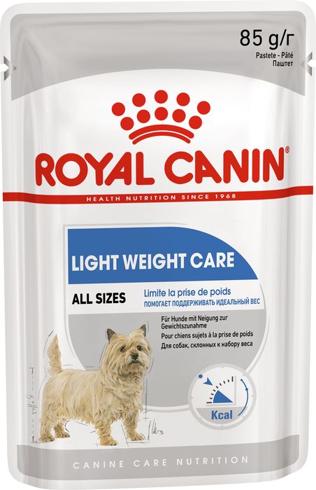 Royal Canin Light Weight Care влажный корм для взрослых собак всех пород предрасположенных к избыточному весу, паштет