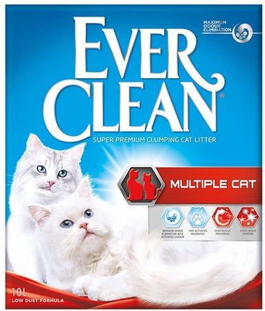 Ever Clean Multiple Cat комкующийся наполнитель для нескольких кошек