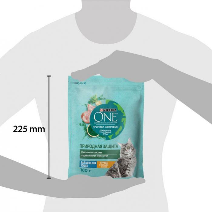 Сухой корм Purina ONE® Природа Здоровья® для взрослых кошек со спирулиной, с высоким содержанием курицы