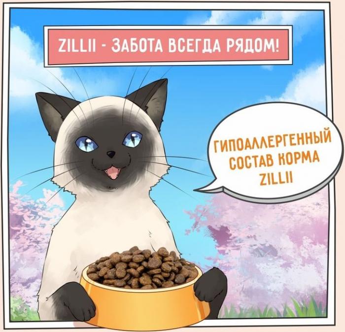 Zillii Sensitive Digestion корм для взрослых кошек, с чувствительным пищеварением, белая рыба