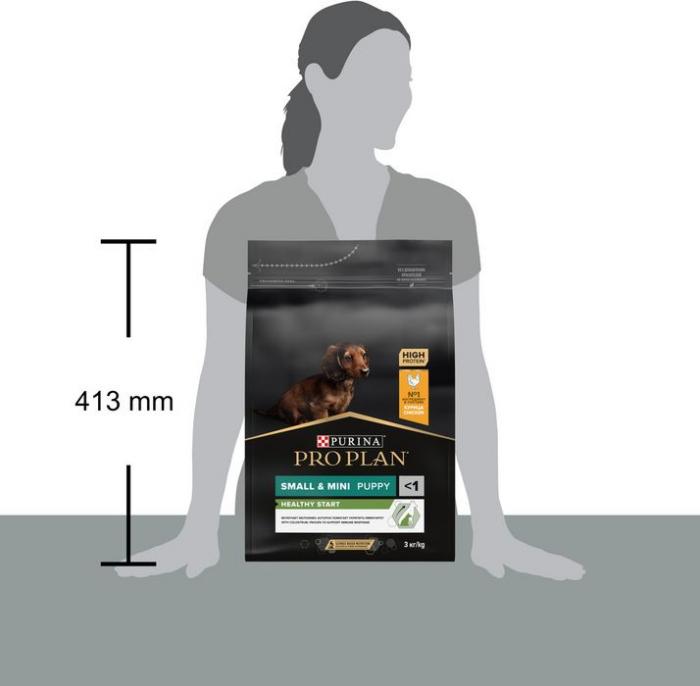 Сухой корм Pro Plan® Healthy Start для щенков мелких и карликовых пород, с высоким содержанием курицы