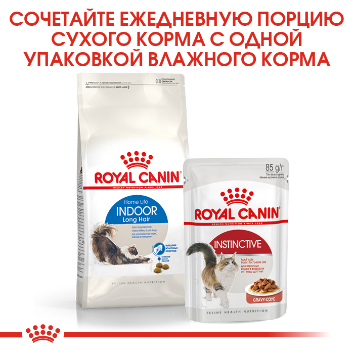 Royal Canin Indoor Long Hair сухой корм для длинношерстных кошек