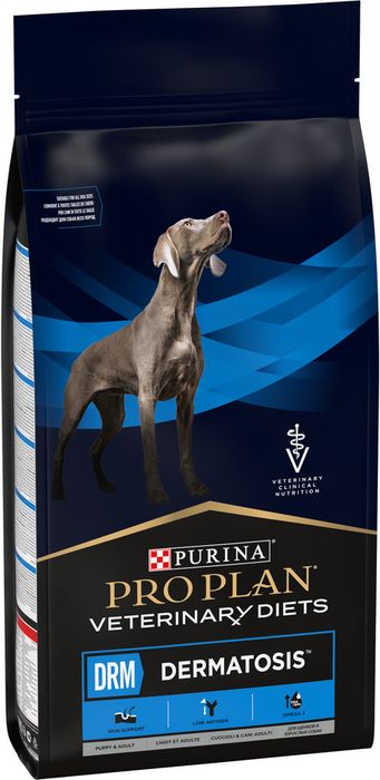 Сухой корм для щенков и взрослых собак диетический Pro Plan® Veterinary Diets для поддержания здоровья кожи при дерматозах и выпадении шерсти, Пакет