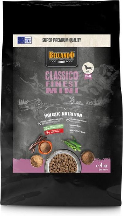 Belcando Classico Finest Mini корм для взрослых собак малых пород, с птицей