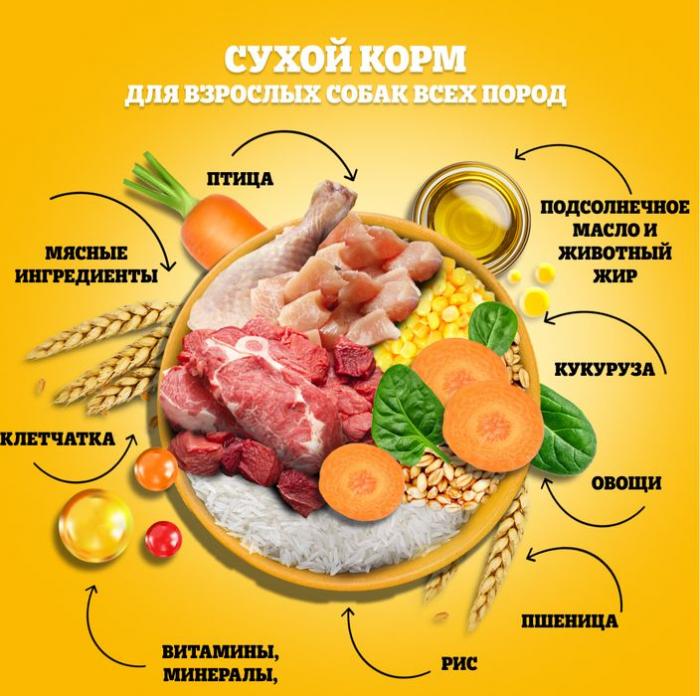 Pedigree корм для взрослых собак всех пород, говядина