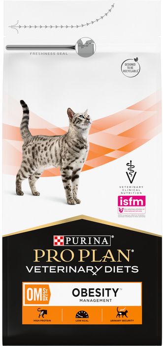 Сухой корм для кошек диетический Pro Plan® Veterinary Diets OM ST/OX Obesity Management для снижения избыточной массы тела, Пакет