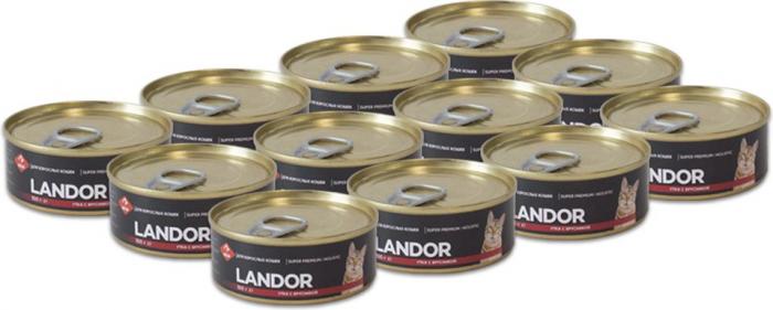 Landor влажный корм для кошек, утка с брусникой